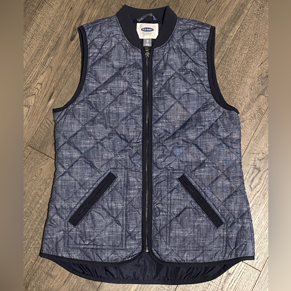 OLD NAVY DARK BLUE PUFFER VEST // SIZE XS